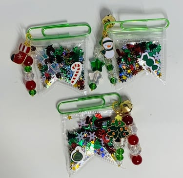Christmas sequin paper clip