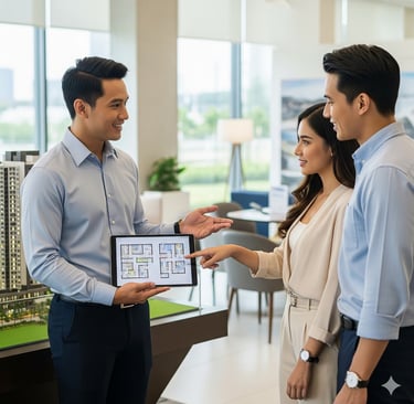 Property viewing for customers investing in Bukit Chagar near RTS