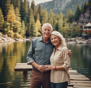 A happy family enjoying their stay in a beautifully maintained vacation home.