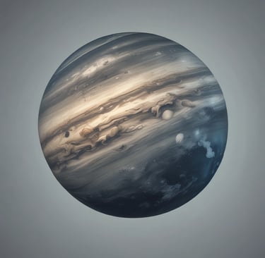 Mars on a black background