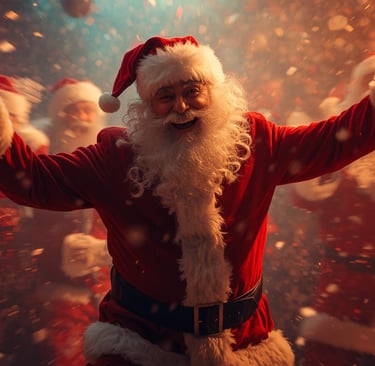 Santa joyful 
