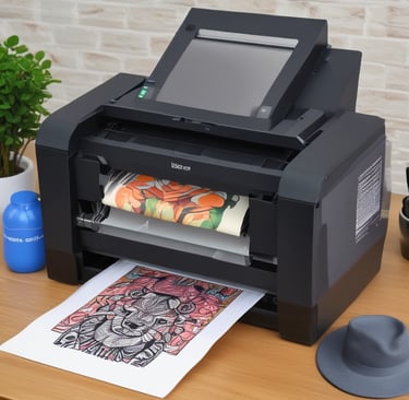 A happy customer using the DTF printer from AprilPathTech.