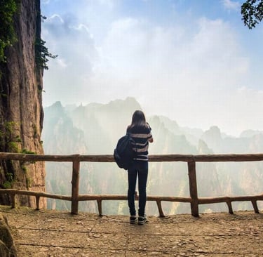 yellow mountain china trekking