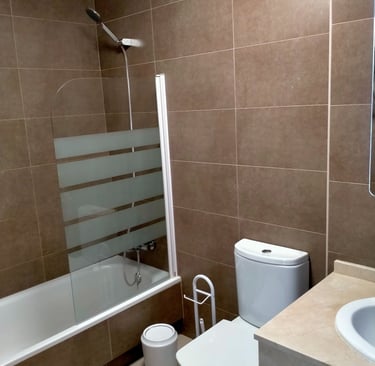 Photo fo the bathroom of an apartment for holiday rentals in Fuerteventura