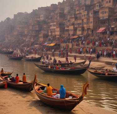 The majestic Kashi Vishwanath Temple illuminated at night.