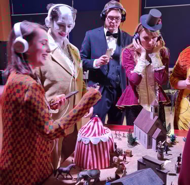 Unikalios šventės ir cirko ar laukinių vakarų scenarijai