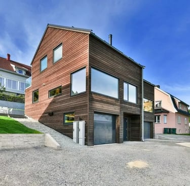Timber frame houses