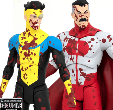 Invincible Bloody Omni-Man and Invincible Deluxe Action Figure 2-Pack - Entertainment Earth Exclusiv
