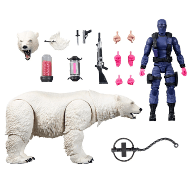 G.I. Joe Classified Series Snake Eyes 6-Inch Action Figure with Polar Bear
