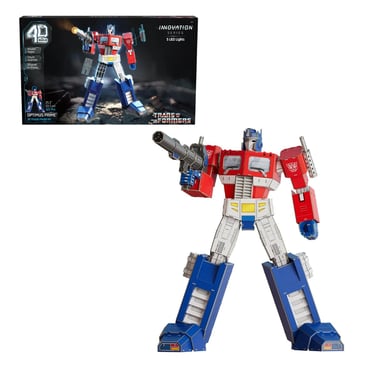 Transformers 4D Build Optimus Prime 3D Puzzle Model Kit with LED Lights