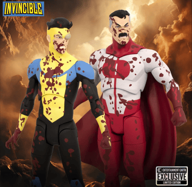Invincible Bloody Omni-Man and Invincible Deluxe Action Figure 2-Pack - EE Exclusive