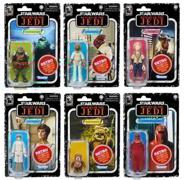 Star Wars The Retro Collection Return of the Jedi 3 3/4-Inch Action Figures Set of 6 - Exclusive