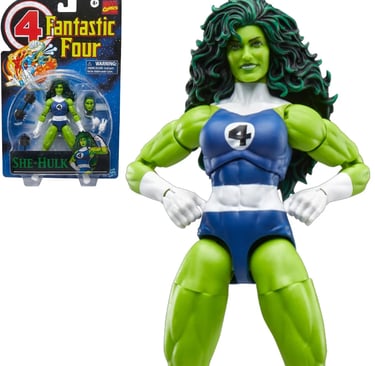 Fantastic Four Retro Marvel Legends She-Hulk 6-Inch Action Figure