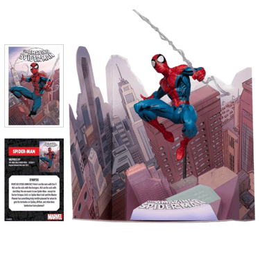 Marvel Wave 4 Spider-Man The Amazing Spider-Man #1 1:10 Scale Posed Figure with Scene