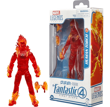 The Fantastic Four: First Steps Marvel Legends Series Human Torch 6-Inch Action Figure