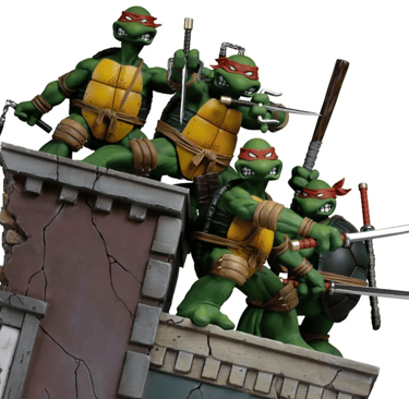 Teenage Mutant Ninja Turtles 1st Cover Deluxe 1:10 Art Scale Limited Edition Statue Set