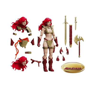 Red Sonja Limited Edition: Gold and Red Epic H.A.C.K.S. 1:12 Scale Action Figure