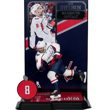 NHL SportsPicks Washington Capitals Alexander Ovechkin White Jersey 7-Inch Posed Figure