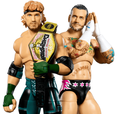 WWE Ultimate Edition CM Punk, Logan Paul Wave 27 Action Figure Set of 2