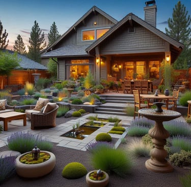 backyard landscape design bend