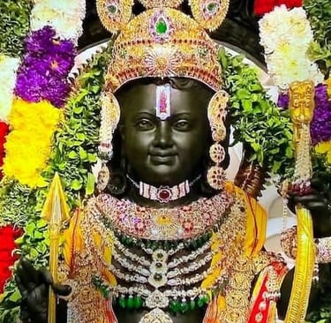 Ram lala statue Ayodhya