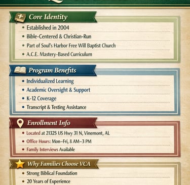 VCA Homeschool Facts