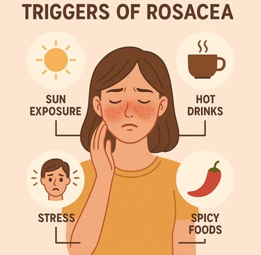 Main triggers of rosacea