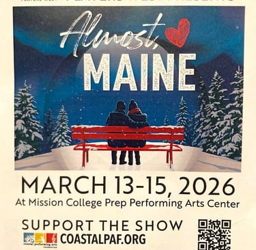 Image of ad for Almost, Maine production by Players West