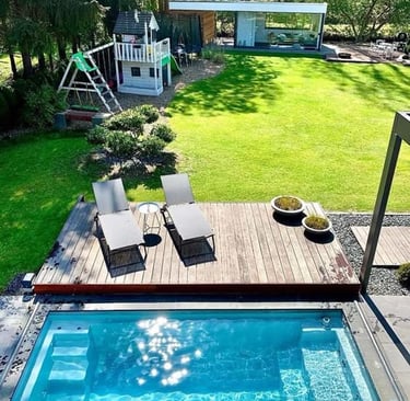 piscine avec terrasse bois