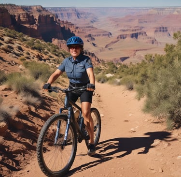 A smiling man in a serene outdoor setting.