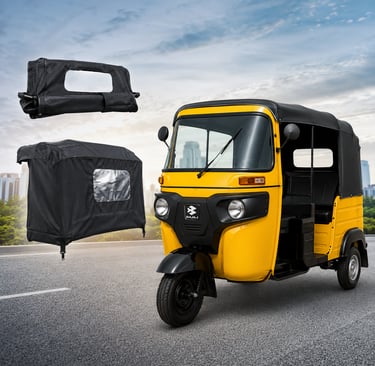 Tuk Tuk Bajaj Auto Taxi 3 Wheeler Soft Canopy Roof Top Hood Cover