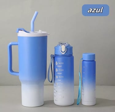 a blue and white cup with a blue and white cup next to it