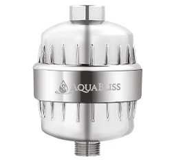 AquaBliss SF100 multi-stage shower head filter for chlorine and heavy metal reduction