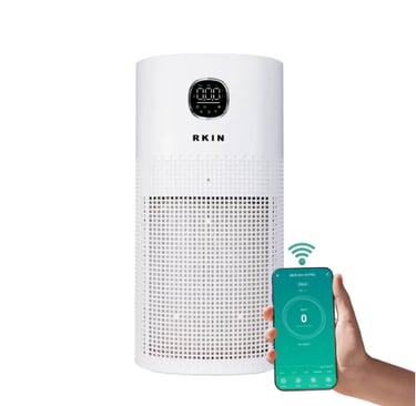 RKIN AH-14 medical-grade HEPA 14 air purifier for large rooms.