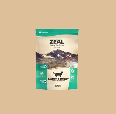 Zeal Canada Air‑Dried Food Salmon & Turkey Recipe for Cats