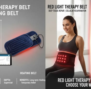 Red Light Therapy Belt vs Heating Belt