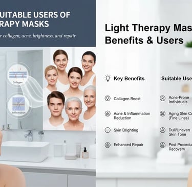 The Benefits and Suitable Users of Light Therapy Masks