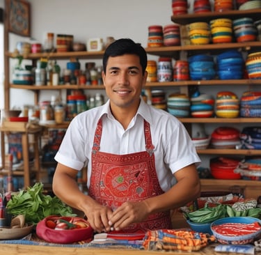 man standing near balcony