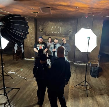 GoodMan Fiske Band Photo Shoot in ACX1 Studio Atlantic City NJ 