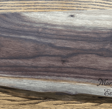 Black Walnut live edge Charcuterie Board