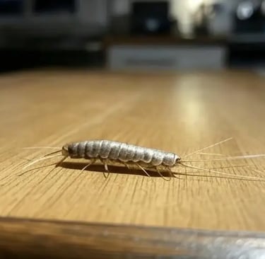 poisson d'argent pièces humide
