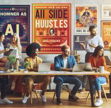A group of young professionals at an office table cheerfully using computers and talking