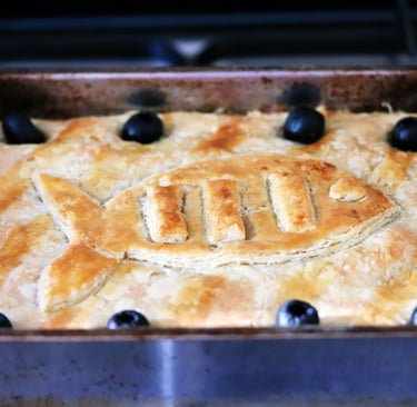 Butternut Squash and Mackerel Pie