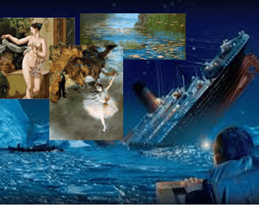 Obras de arte sumergidas con el Titanic
