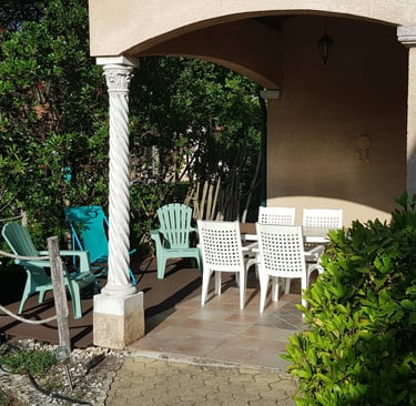terrasse gite Arcachon la perle bleue