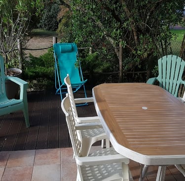 Salon de jardin gite Arcachon la perle bleue