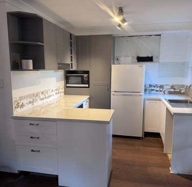 Custom flat-pack kitchen installation in Margaret River