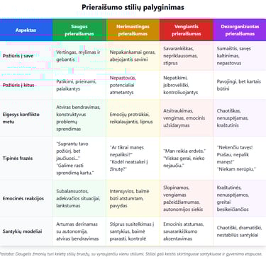 prieraišumo modeliai
