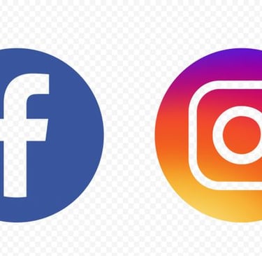 Facebook and Instagram logos