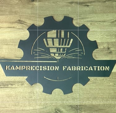 affordable, cheap custom steel or metal fabrication sign